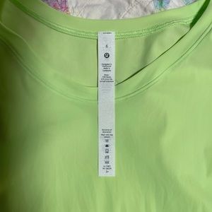 Lululemon High Neck Split Hem Run Tank